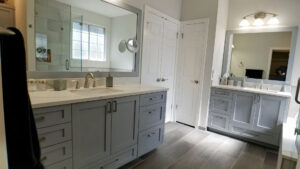 Grey shaker bathroom