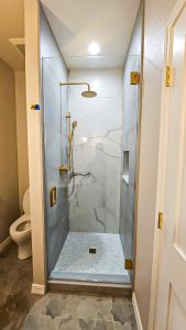 Small custom shower